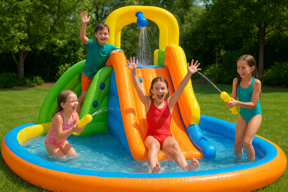 Die besten aufblasbaren Wasserparks für Kinder – Wenn der Garten zum Sommerparadies wird